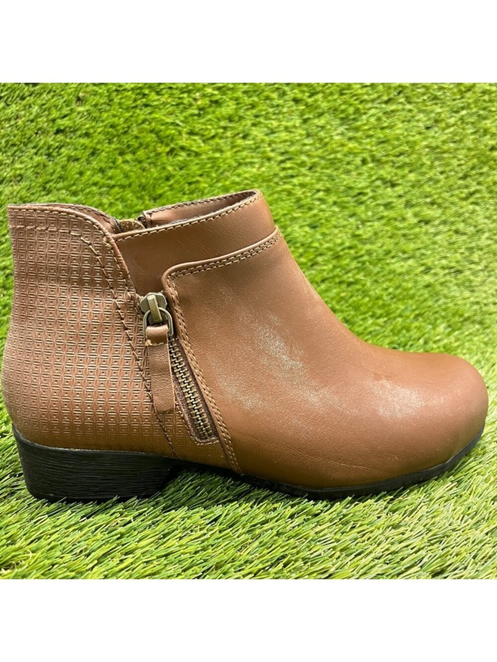 Rockport Carly Womens Size 7.5 Brown Leather Composite Toe Safety Work Boots